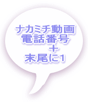 �i�J�~�`���� �d�b�ԍ� �@�@�{ �����ɂP 